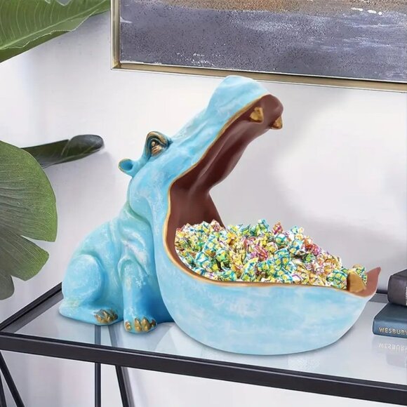 Other - Whimsical Hippo (Hippopotamus) Candy Dish – Fun & Functional Catchall